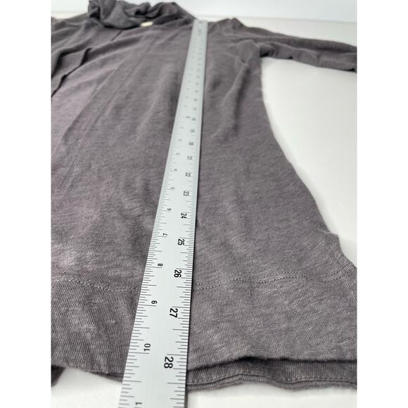 Cynthia Rowley Open Front Hoodie Cardigan Sweater Linen‎ Coastal Lagenlook S - Picture 9 of 9